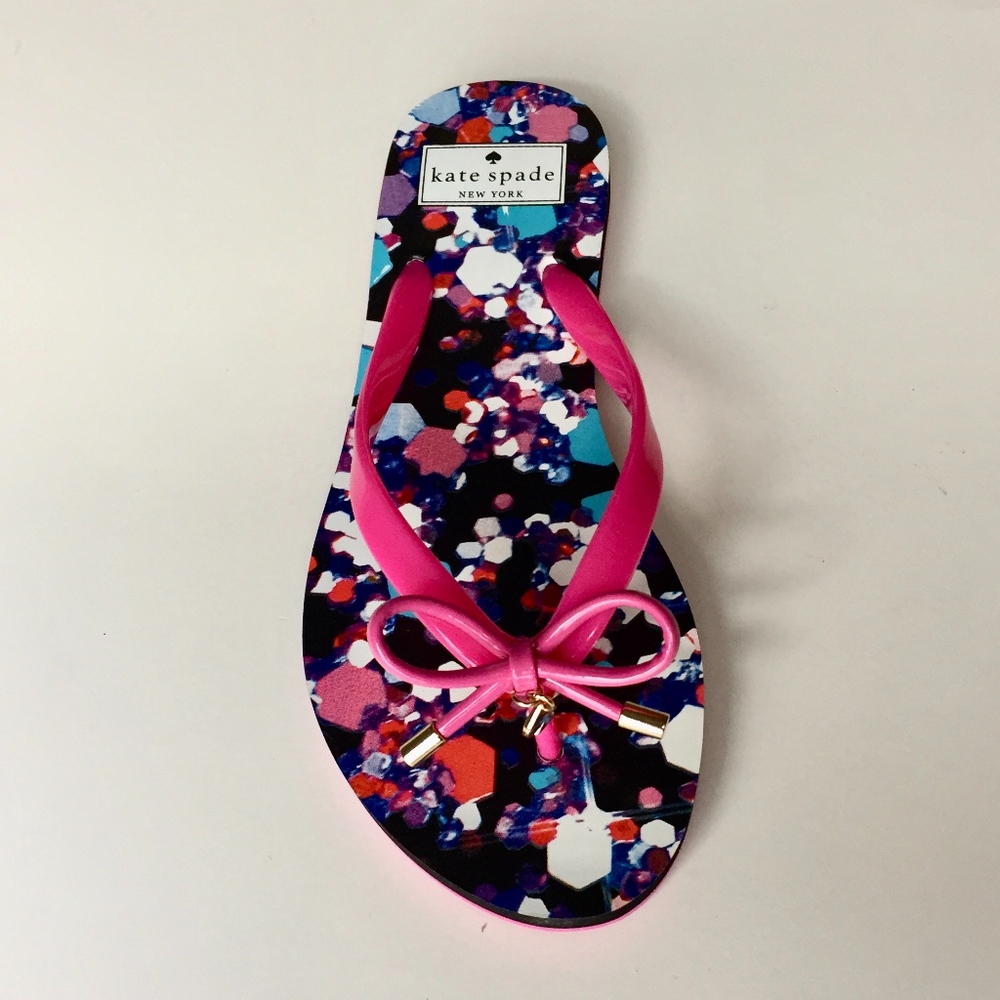 LAST ONE! Kate Spade Nova Cabaret Pink Flip Flops - Picture 5 of 7